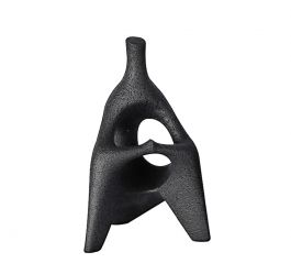 Zaros Αφηρημένο Γλυπτό Με Φιγούρα Ανθρώπου Polyresin Λευκό 29 Εκ. CT486