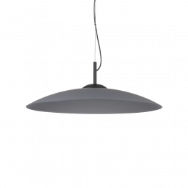 Ideal Lux Φωτιστικό Οροφής Γυάλινο Μαύρο Ø60 Εκ. Eclipse Sp1