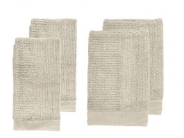 Zone Denmark Πετσέτες Βαμβακερές Σετ 4 Τμχ - Classic Sand