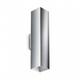 Ideal Lux Δίφωτη Απλίκα Μεταλλική Χρώμιο 30 Εκ. Look Ap2 Square