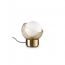 Ideal Lux Επιτραπέζιο Φωτιστικό Γυάλινο/Μεταλλικό Οξυντέ 12,7 Εκ. Bloom Tl1 Small