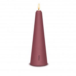 Fatboy Spire Large - Κηροπήγιο Αλουμινίου με Σταθερό Ύψος Φλόγας Ø7,5x30 Εκ. I Plum