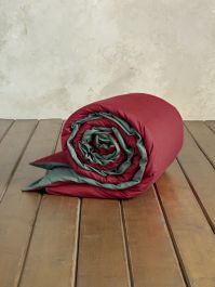 Nima Παπλωματοθήκη Βαμβακερή Γίγας 240x260 - Colors Absolute Red / Pine Green