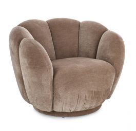 Bizzotto Tulip Πολυθρόνα Υφασμάτινη Ανοιχτό Καφέ 89x82x71