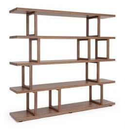 Bizzotto Conrad Βιβλιοθήκη Mdf/Ξύλινη Καφέ 200x39x179