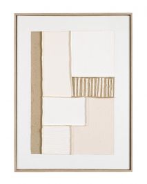 Bizzotto Thandrel Πίνακας Σε Καμβά Ανάγλυφος Μπεζ/Εκρού 60x80