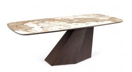 Bizzotto Davida Τραπέζι Φαγητού Κεραμικό Καφέ/Μπεζ 220x100x76