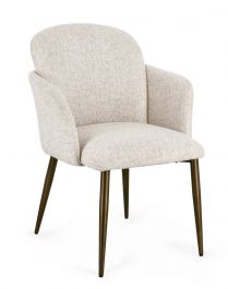 Bizzotto Ercilla Καρέκλα Υφασμάτινη Μπεζ 60x61x84