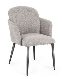 Bizzotto Ercilla Καρέκλα Υφασμάτινη Γκρι 60x61x84