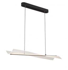 Bizzotto Heron Φωτιστικό Οροφής Ράγα Led Μεταλλικό Μαύρο 90 Εκ.