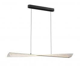 Bizzotto Heron Φωτιστικό Οροφής Ράγα Led Μεταλλικό Μαύρο 120 Εκ.