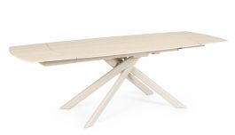Bizzotto Joakim Επεκτεινόμενο Τραπέζι Φαγητού Κεραμικό Ιβουάρ 160-240x90x75