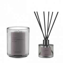 Blomus SELESA Σετ Αρωματικό Κερί & Diffuser 100ml Ø6x8 εκ. - Cedarwood & Fig