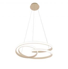 Viokef Φωτιστικό Οροφής Led Μεταλλικό Μπεζ 51x49 Εκ. Ribbon 4347600