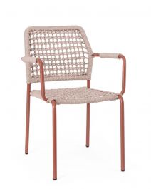 Bizzotto Rajada Καρέκλα Εξωτερικού Χώρου Χάλκινη 53x61x80