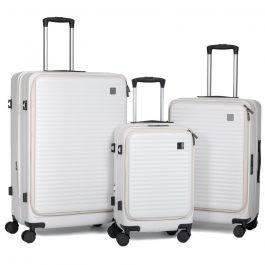 Iliadis Βαλίτσες Με 4 Ρόδες Λευκές Σετ 3 Τμχ 50-61-71 Εκ.