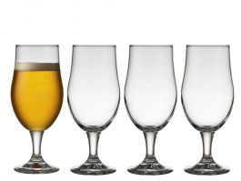 Lyngby Glas Ποτήρια Μπύρας Γυάλινα Σετ 4 Τμχ 20 Εκ. 490 ml - Juvel Clear