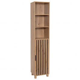 MRSHome Ραφιέρα/Έπιπλο Μπάνιου Ξύλινο Natural 35x26x166 Εκ.
