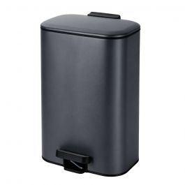 MRShome Κάδος Soft Close Μεταλλικός 30Lt 36,5x25x54 Εκ. I Μαύρος Ματ