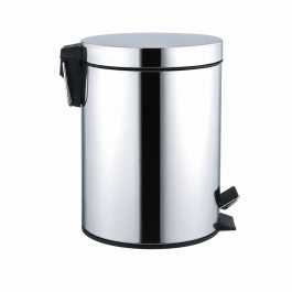 MRShome Κάδος Απορριμμάτων 5Lt Μεταλλικός Φ20x27 Εκ. I Inox