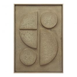 Espiel Πίνακας Σε 3D Καμβά Pvc/Mdf Μπεζ 50x70 Εκ. Κωδικός: FAL454