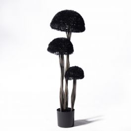 Supergreens UV Τεχνητό Δέντρο Μπονσάι Moss ''Mushroom'' Τριπλό Μαύρο 120 Εκ.