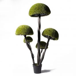 Supergreens UV Τεχνητό Δέντρο Μπονσάι Moss ''Mushroom'' Πενταπλό Πράσινο 180 Εκ.