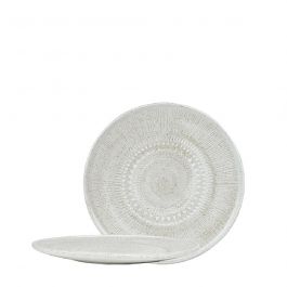 Espiel Aztec Πιάτο Φρούτου Ρηχό Stoneware Λευκό 20,5x1,5 Εκ. Κωδικός: ZAT101K6