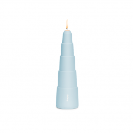 Fatboy Spire Step - Κηροπήγιο Αλουμινίου με Σταθερό Ύψος Φλόγας Ø7,5x26 Εκ. I Frost