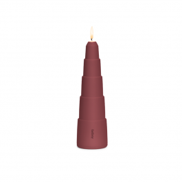 Fatboy Spire Step - Κηροπήγιο Αλουμινίου με Σταθερό Ύψος Φλόγας Ø7,5x26 Εκ. I Plum