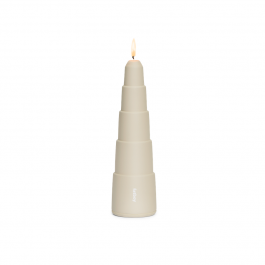 Fatboy Spire Step - Κηροπήγιο Αλουμινίου με Σταθερό Ύψος Φλόγας Ø7,5x26 Εκ. I Stone