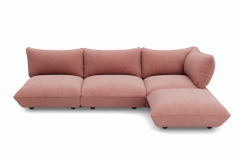 Fatboy Sumo Καναπές Γωνιακός Δεξιός Κοτλέ 301x204,5x90 I Soft Pink 