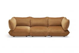 Fatboy Sumo Grand - Τετραθέσιος Καναπές Βελούδινος 301x108x90 I Almond