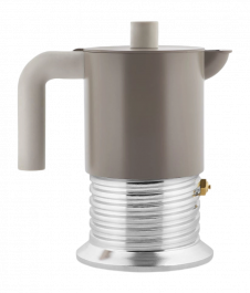 Alessi VITE Καφετιέρα Espresso Αλουμινίου 150 ml/3 Φλυτζάνια I Warm Grey