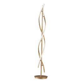 Bizzotto Alken Φωτιστικό Δαπέδου Μεταλλικό Χρυσό Ø28x154 Εκ.