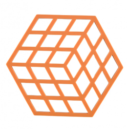 Zone Denmark Σουπλά Για Ζεστά Σκεύη Σιλικόνης 16x14 - Cube Orange