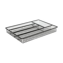 Estia Θήκη Συρταριού Μεταλλική Μαύρη 36x26,3x4,8