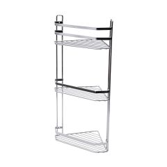 Estia Εταζέρα Elegant Ανοξείδωτη Γωνιακή 3 Θέσεων 20,1x20,1x53,6 Inox