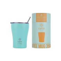 Estia Θερμός Coffee Mug Save The Aegean 350 ml Bermuda Green