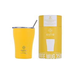 Estia Θερμός Coffee Mug Save The Aegean 350 ml Pineapple Yellow