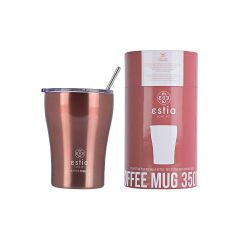Estia Θερμός Coffee Mug Save The Aegean 350 ml Rose Gold