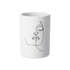 Estia Ποτηράκι Μπάνιου Line Art Λευκό