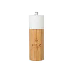 Estia Μύλος Για Αλάτι/Πιπέρι Bamboo Essentials Natural/Λευκός Ø5x16
