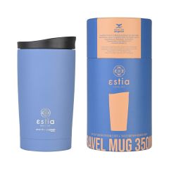 Estia Θερμός Travel Mug Save The Aegean 350 ml Denim Blue