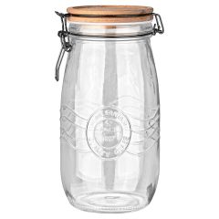 Estia Δοχείο Αποθήκευσης Allure Γυάλινο 2000 ml Με Κλιπ Καπάκι