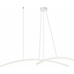 Zambelis Lights Φωτιστικό Οροφής Ράγα Led Αλουμινίου Λευκό Ματ 20129-Dimmable