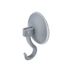 Estia Κρεμάστρα Μονή Πλαστική Με Βεντούζα Γκρι 8,5 Εκ.