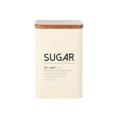 Estia Δοχείο Για Ζάχαρη Allure Μεταλλικό 10x10x15 Εκ. - Ivory