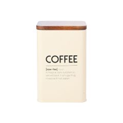 Estia Δοχείο Για Καφέ Allure Μεταλλικό 10x10x15 Εκ. - Ivory