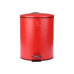 Estia Χαρτοδοχείο Μπάνιου Classic Soft Close 5Lt Ματ Κόκκινο